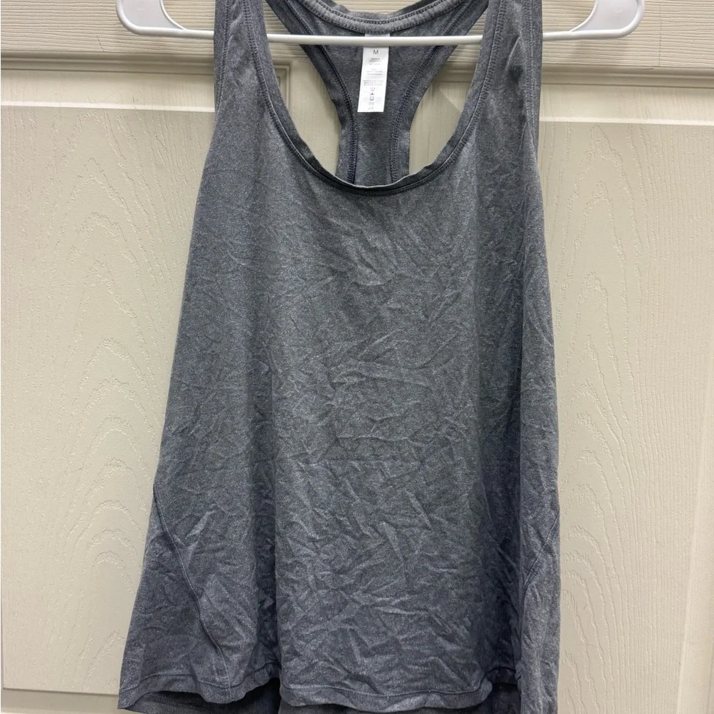 Yogalicious Heather Gray Racerback Tank - Picture 2 of 4
